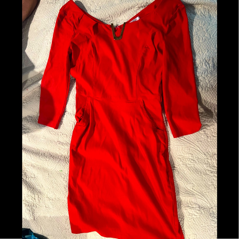 Red dress